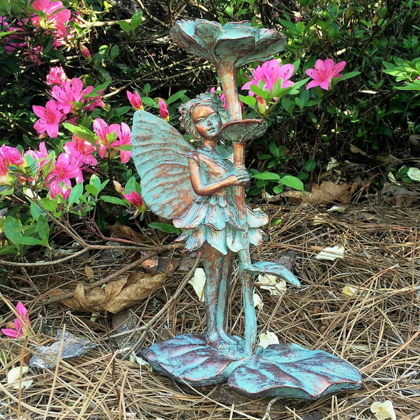Vintage Resin Outdoor Garden Lawn Patio Fairy Pixie House Flower Herbs Planter D